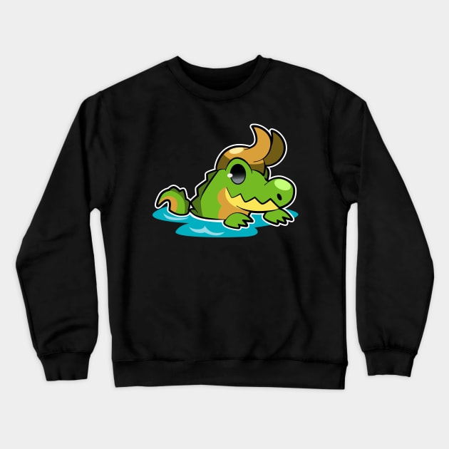 Cocodriloki Crewneck Sweatshirt by lolo_aburto